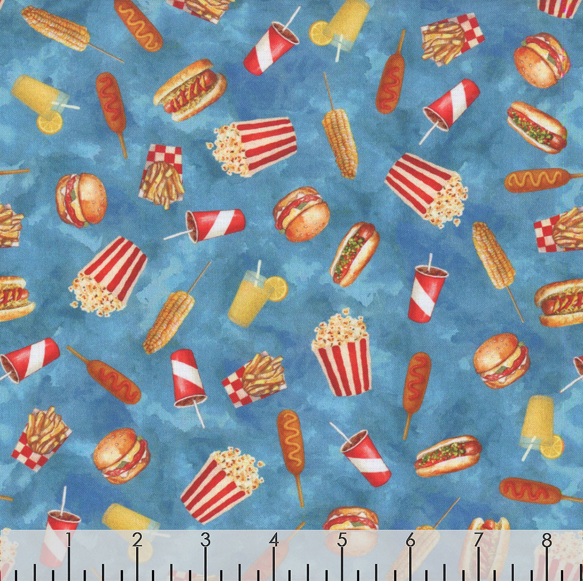 Windham Fabrics The State Fair Whistler Studios Burgers & Fries